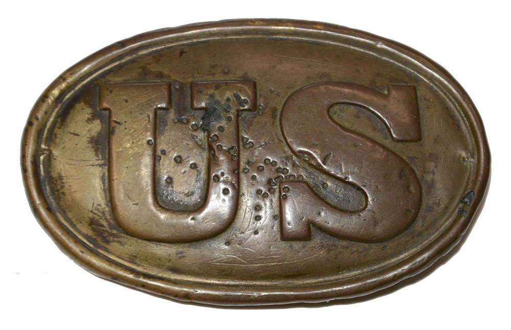 US P1839 DRAGOON BELT PLATE W/ MISSING TONGUE