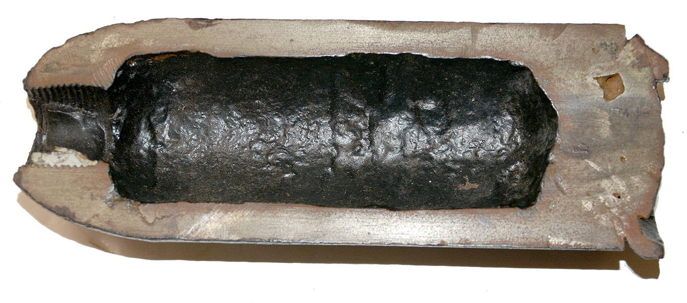 SECTIONED 10-POUND PARROTT CASE-SHOT SHELL