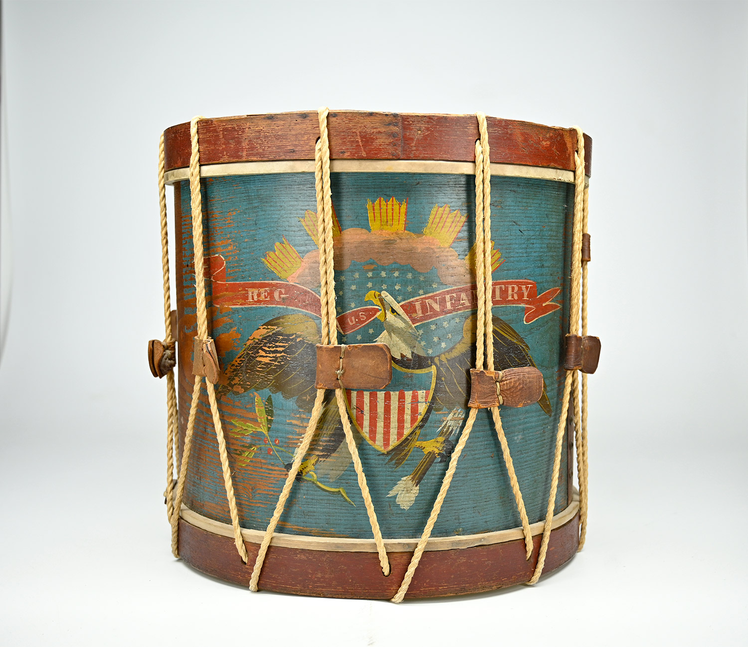 REGULATION US CONTRACT CIVIL WAR DRUM BY ERNEST VOGT OF PHILADELPHIA 