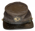 VERY FINE CIVIL WAR UNION OFFICER'S KEPI; FIRST MASSACHUSETTS INFANTRY