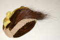 FASHIONABLE C1880 TOQUE OF BROWN SILK VELVET