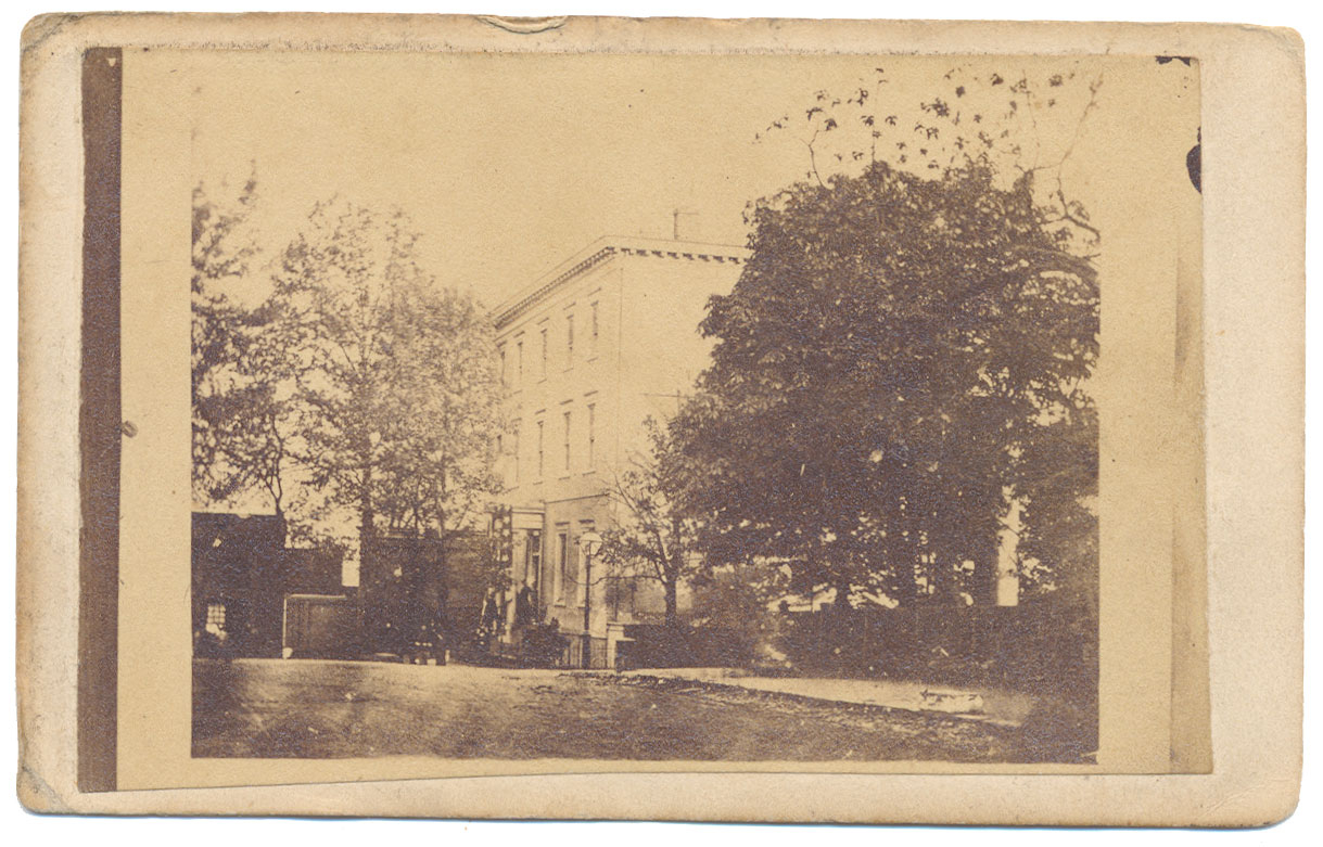 RARE CDV OF THE “CONFEDERATE WHITE HOUSE”- 1865 – FORMER HOME OF JEFF DAVIS 