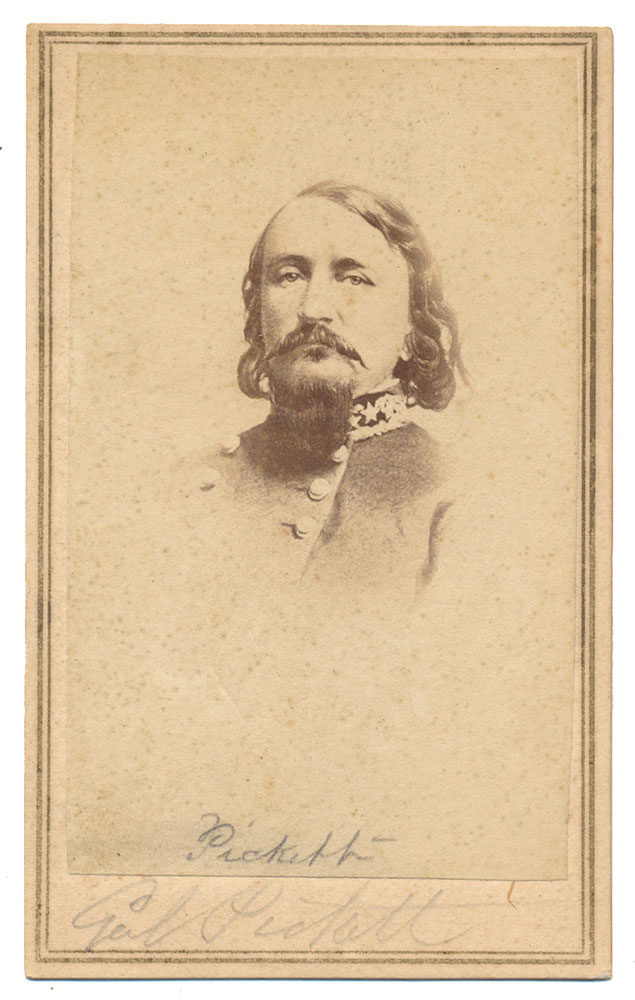 CDV ENGRAVING PORTRAIT OF GENERAL GEORGE PICKETT