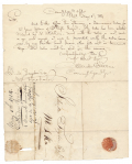 WAR OF 1812 ALS — CALLENDER IRVINE, COMMISSARY GENERAL OF THE U.S. ARMY, ORDERS A PRESENTATION SABRE & RED SASH FOR COLONEL JAMES GIBSON, KILLED FOUR MONTHS LATER AT FORT ERIE
