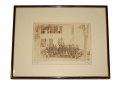 RARE, FRAMED BRADY GOUVERNEUR WARREN 5th CORPS HEADQUARTERS PHOTO 