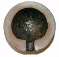 24-POUNDER COEHORN MORTAR SECTIONED SHELL