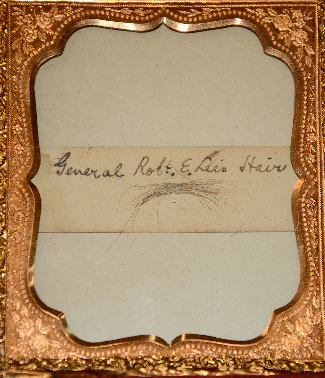 LOCK OF HAIR IDENTIFIED TO CONFEDERATE GENERAL ROBERT E. LEE