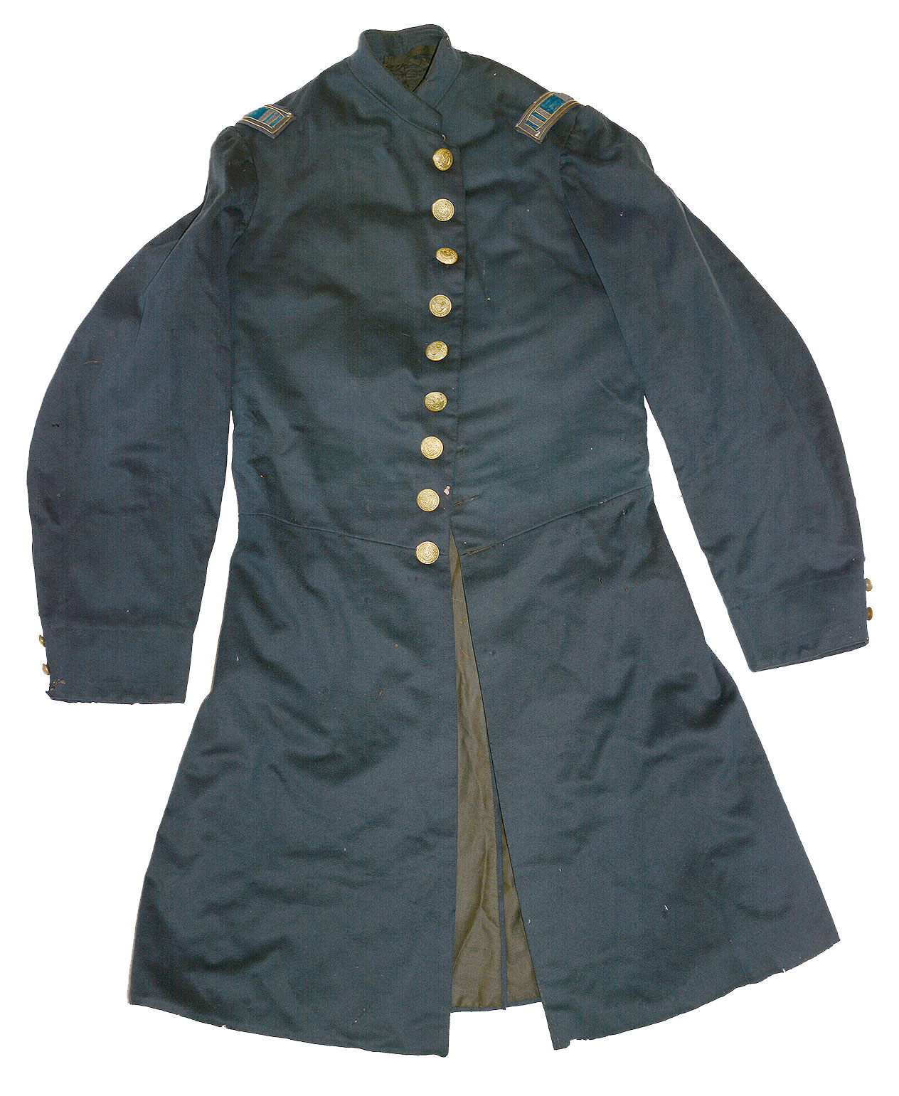 A FROCK COAT WORN IN THE CIVIL WAR BY A VERMONT CAPTAIN
