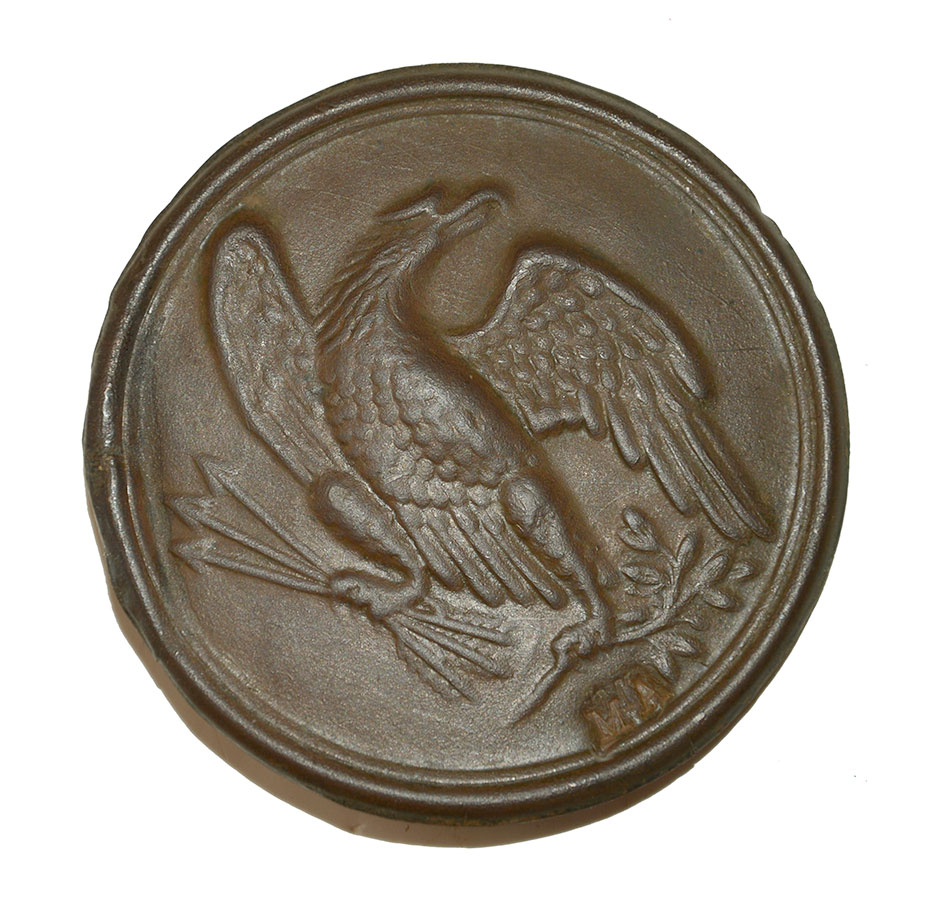 MASSACHUSETTS MARKED 1826 PATTERN EAGLE BREAST PLATE