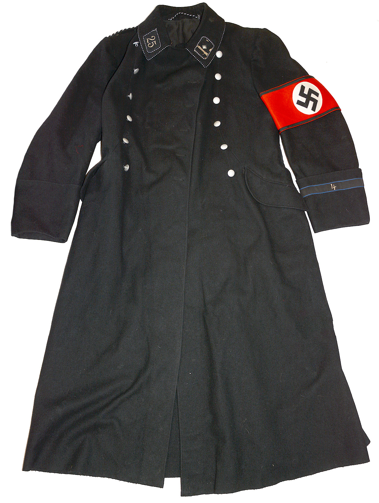 RARE WORLD WAR II GERMAN SS OVERCOAT