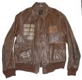 ID’D WW2 LEATHER A-2 FLYING JACKET “SLOW BUT SURE” 457TH BOMB GROUP