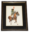 ORIGINAL WATERCOLOR BY DAN VANCE – FRENCH HUSSAR, 7TH REGIMENT