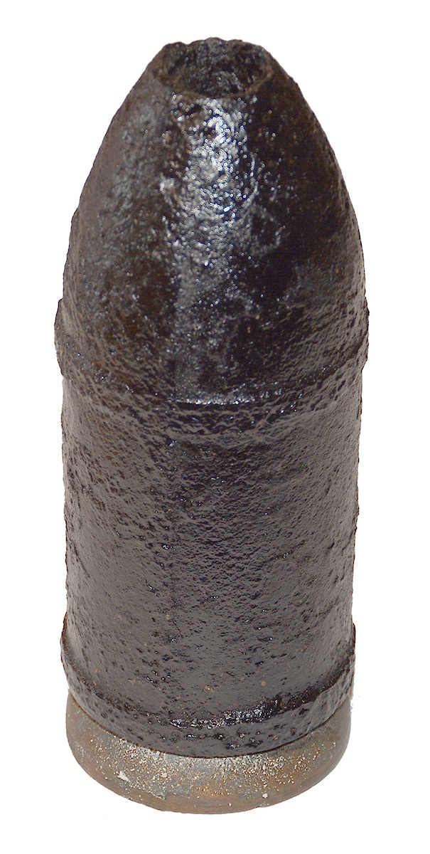 CONFEDERATE 3-INCH VIRGINIA PATTERN BOURRELATED READ SHELL