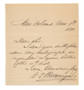 1881 DATED P.G.T. BEAUREGARD AUTOGRAPH LETTER SIGNED — "HERO OF FORT SUMTER"