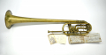 IDENTIFIED SAXHORN, CDV, MUSIC BOOK, AND DANCE CARD: SAMUEL PRESCOTT 1st MASS HEAVY ARTILLERY BAND