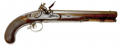A SINGLE FLINT DUELING TYPE PISTOL BY THE FAMOUS GUNSMITH WILLIAM PARKER, HOLBORN, LONDON