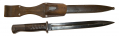 GERMAN K98 MAUSER BAYONET AND SCABBARD AND FROG