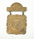 UNITED CONFEDERATE VETERANS BADGE NEW ORLEANS APRIL 1906