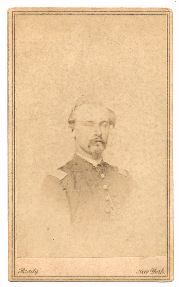 BRADY CDV OF CAPTAIN JOHN LUCAS – 1st NEW JERSEY CAVALRY – KIA, SULPHUR SPRINGS, VA