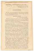 1834 WAR DEPARTMENT GENERAL ORDER NO. 46 – DEATH OF GENERAL LAFAYETTE