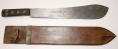 WW2 BRITISH MACHETE BY MARTINDALE WITH LEATHER SCABBARD