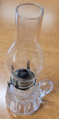 LATE 19TH CENTURY AMERICAN KEROSENE LAMP BY SCOVILL MFG. CO.