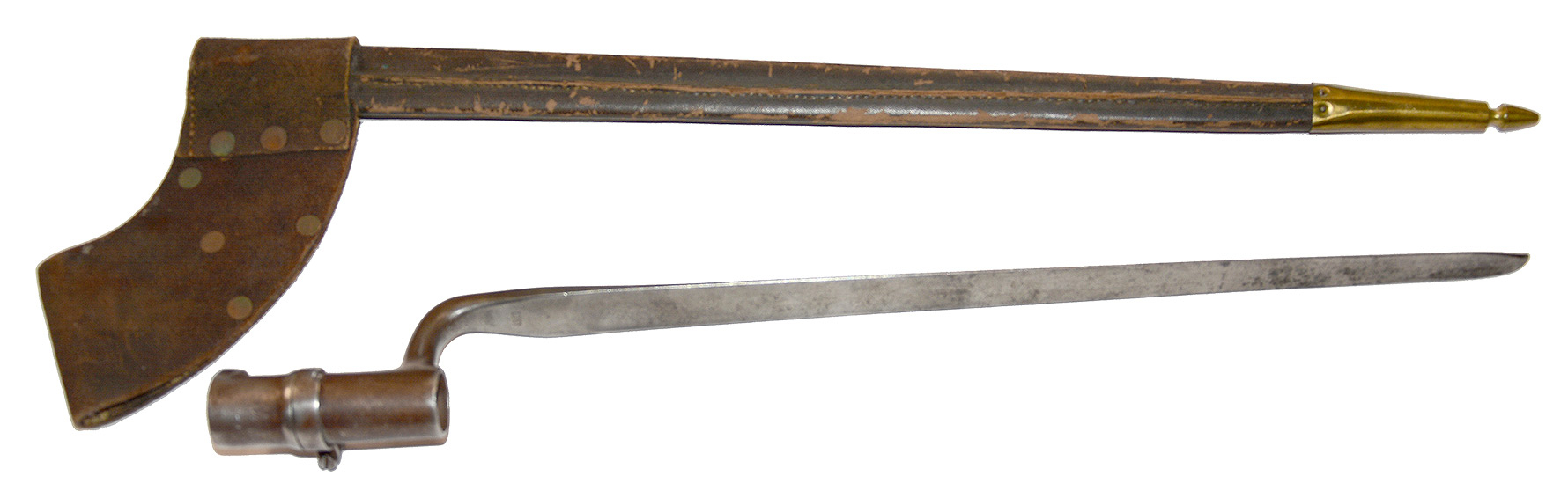 M-1855 SPRINGFIELD SOCKET BAYONET WITH MAKER MARKED SCABBARD