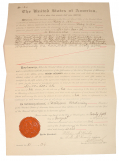 1901 INDIAN LAND ALLOTMENT TRUST PATENT – COMANCHE ALLOTTEE