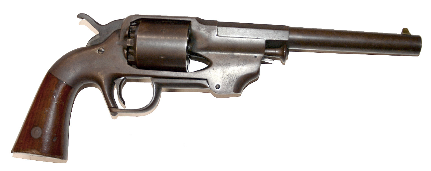A GOOD-LOOKING ALLEN & WHEELOCK CENTER-HAMMER ARMY REVOLVER