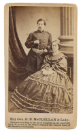 CDV OF MAJOR GENERAL GEORGE B. MCCLELLAN & WIFE