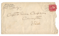 AUTOGRAPH COVER WITH BOLD SIGNATURE BY COLONEL JOHN S. MOSBY, THE “GRAY GHOST” TO HIS “FIGHTING PARSON” CAPTAIN SAMUEL F. CHAPMAN