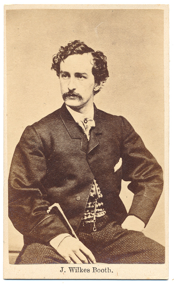 EXCELLENT CONDITION CDV OF JOHN WILKES BOOTH