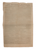 HOUSTON TRI-WEEKLY TELEGRAPH NEWSPAPER – OCTOBER 15, 1862 – HEAVY ANTIETAM CONTENT