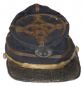 A GREAT LOOKING IDENTIFIED UNION STAFF OFFICER'S KEPI – CAPT. S. C. JUDSON, 106TH NY, AAG STAFF OF GEN. WM. H. MORRIS; POW AT THE WILDERNESS