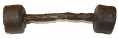 REVOLUTIONARY WAR IRON BAR SHOT, CYLINDRICAL-HEAD ("HAMMER") TYPE, RECOVERED IN THE CHAMPLAIN VALLEY, CIRCA LATE 18TH CENTURY
