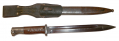 WWII GERMAN K98 BAYONET WITH SCABBARD AND FROG