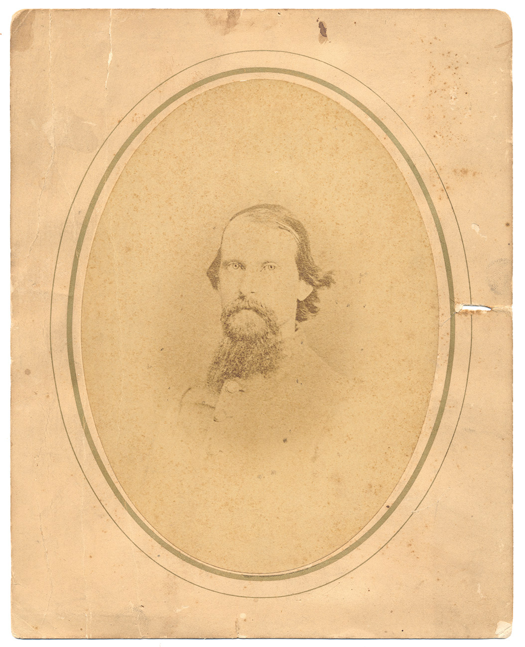 IDENTIFIED ALBUMEN PORTRAIT — LIEUTENANT DAVID CRAWFORD FORREST, 2nd MARYLAND INFANTRY, C.S.A.