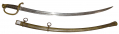 AMES M1840 LIGHT ARTILLERY SABER / SCABBARD, DATED 1865
