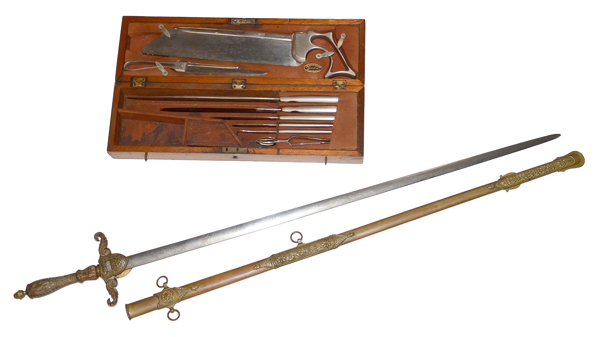 THE MEDICAL STAFF SWORD AND SURGEON’S MEDICAL KIT OF URIAH Q. DAVIS, 148th PENNSYLVANIA INFANTRY