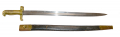 REMINGTON “ZOUAVE” RIFLE SWORD BAYONET WITH SCABBARD