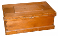 BRILLIANT PAINTED WOOD CHEST – 107th NEW YORK SCENE AND PATRIOTIC INTERIOR MOTIF