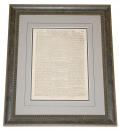 FRAMED LEAF FROM THE LONDON CHRONICLE FOR 1780 — LOYALIST "AMERICAN NEWS" REPORT FROM THE BRITISH GARRISON AT FORT GEORGE, PENOBSCOT (CASTINE), MAINE