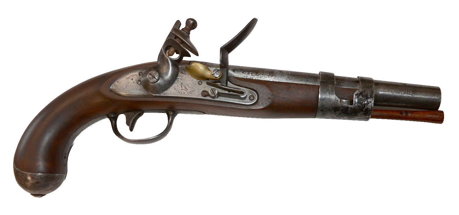 RARE US MODEL 1813 MARTIAL FLINTLOCK PISTOL
