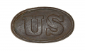RELIC, SMALL US PATTERN 1839 WAIST BELT PLATE FROM CHANCELLORSVILLE