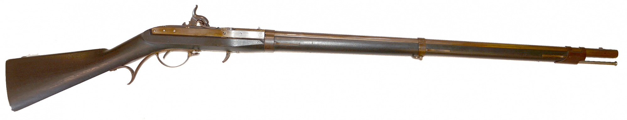 A US MODEL 1819 HALL BREECH-LOADING RIFLE IN PERCUSSION