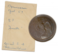 W.H. SMITH MARKED EAGLE CARTRIDGE BOX SHOULDER BELT PLATE FOUND AT MANASSAS JULY 1959 BY SYD KERKSIS 