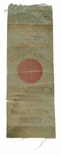 VERY RARE 56th PENNSYLVANIA “PENNSYLVANIA DAYS” GETTYSBURG REUNION RIBBON – SEPTEMBER, 1889 – CUTLER’S BRIGADE