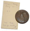 CARTRIDGE BOX EAGLE CROSS BELT PLATE RECOVERED BY SYD KERKSIS IN 1963 AT HARPERS FERRY