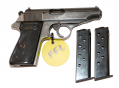 WWII GERMAN WALTHER PP - .32 ACP, 1944 MANUFACTURE – W/ TWO MODERN MAGAZINES