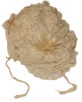 LOVELY 1880S IVORY LACE WEDDING BONNET